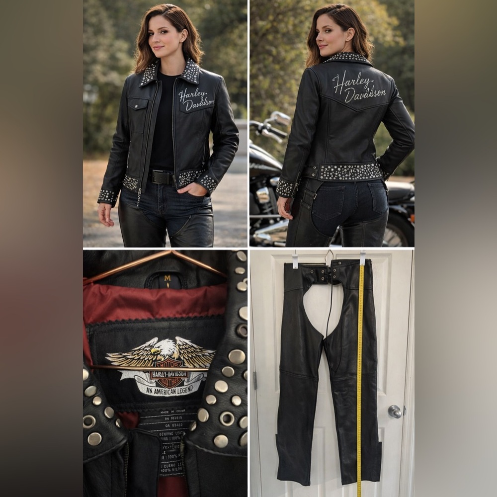 🔥 ICONIC HARLEY • ALL-AMERICAN LEATHER SET 🔥